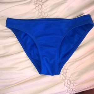 Blue bathing suit bottoms